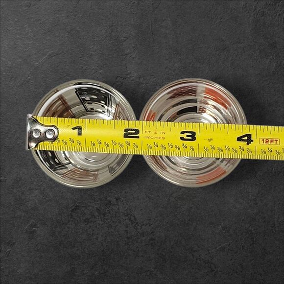 Vintage 2 Anchor Hocking Shot Glasses Mid-Century Barware Mismatched Set MCM - Picture 10 of 10